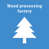 Wood processing factory